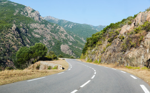 科西嘉岛山区公路