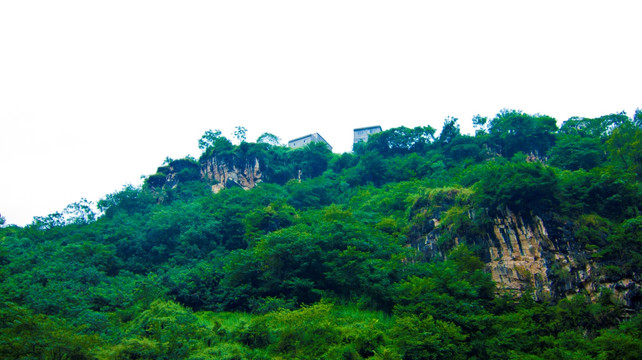 空中楼阁 山崖