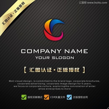 C字母絢麗LOGO
