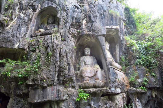 灵隐寺飞来峰石像