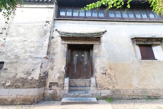 江南 农家 建筑 大门 院落