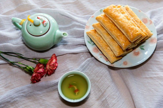 静物写生 千层酥 茶饮 下午茶