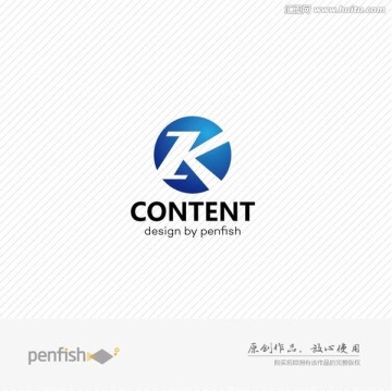 字母ZK飛字logo