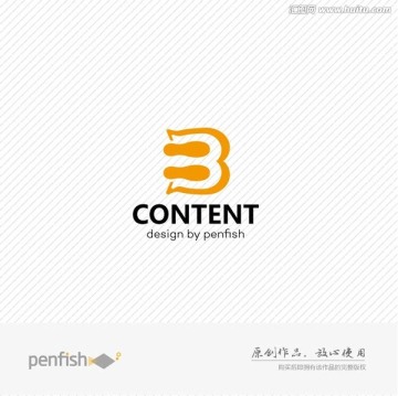字母B腳印LOGO