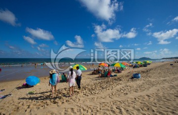 沙滩 海滩 蓝天