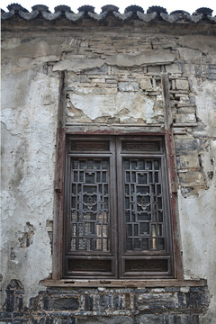 复古木窗户