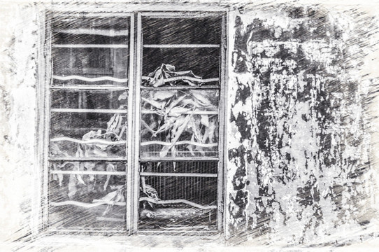 窗戶素描