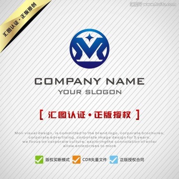 M字母大氣LOGO