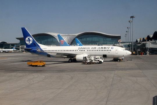 江西航空的飞机在乌鲁木齐