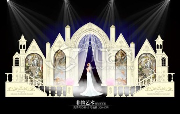 歐式城堡拱門婚禮主題