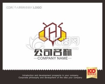 H蜜蜂LOGO