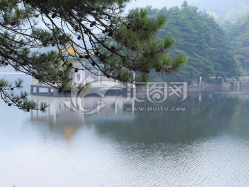 湖区风景 如琴湖 庐山