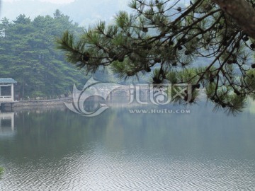 湖区风景 庐山如琴湖