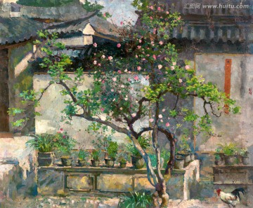 徐悲鴻 庭院
