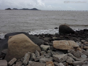 珠海情侣路上的海景