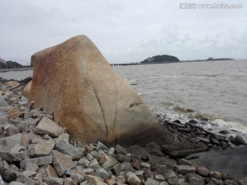 珠海情侣路上的海景剪影