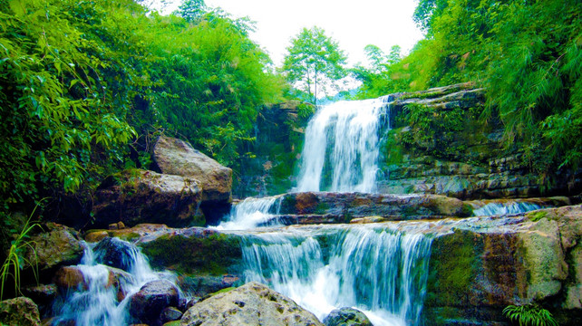 瀑布 山野 流水