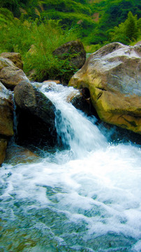 溪水  山石 山泉