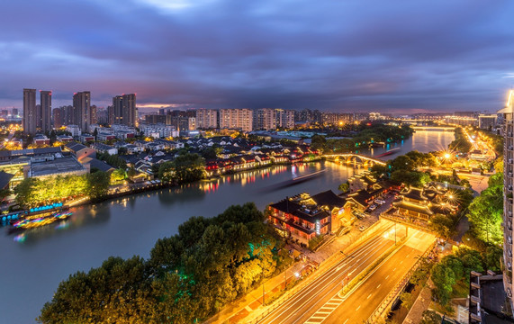 杭州拱宸桥夜景