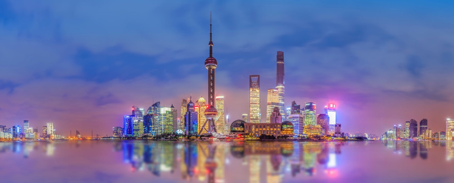 上海夜景  全景大画幅