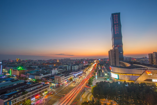 长安万科大楼夜景