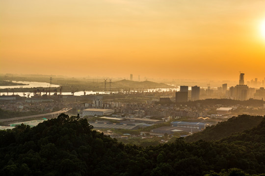 龙头山夕阳