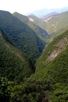 大山裂谷 地缝 俯瞰