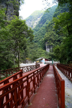 武陵山 地缝 游道 电瓶车站