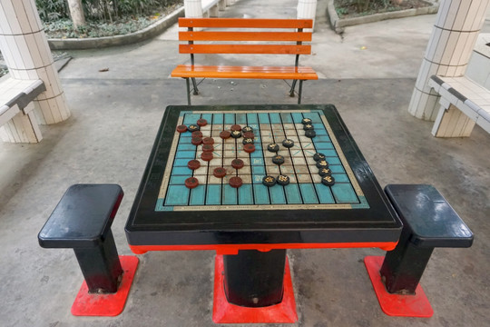 小区康乐设施 象棋