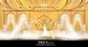 金色歐式拱門婚禮