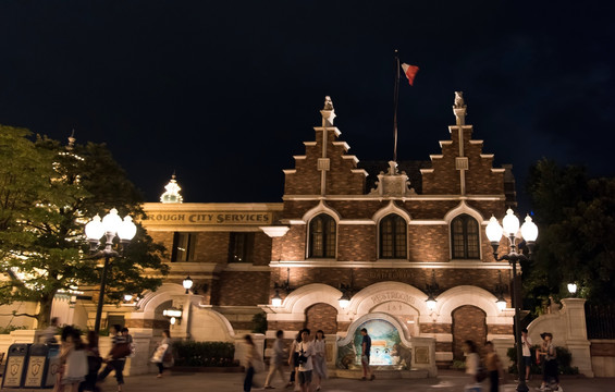 迪斯尼夜景