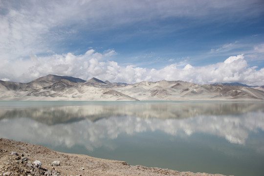 新疆喀什帕米尔高原布伦口沙湖
