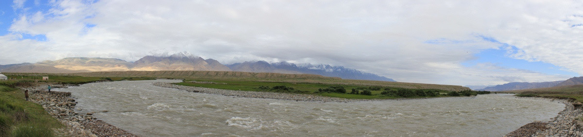 帕米尔高原河流全景