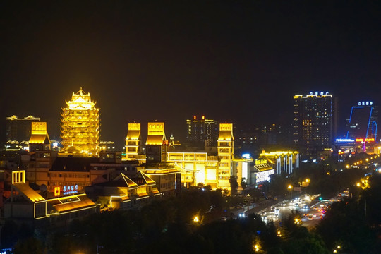 眉山风光 眉山夜景