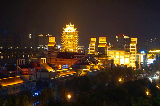 眉山风光 眉山夜景