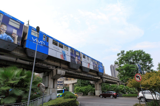 重庆轻轨 地铁 城市交通