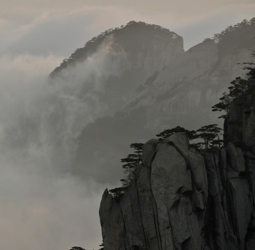 黄山晨景