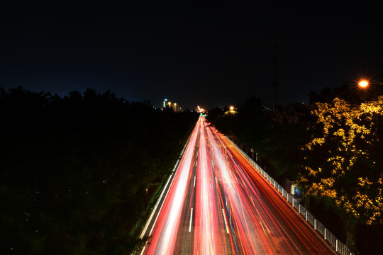 马路夜景