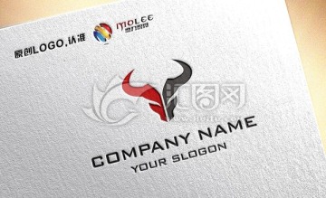 牛頭 中國(guó)風(fēng)創(chuàng)意LOGO設(shè)計(jì)