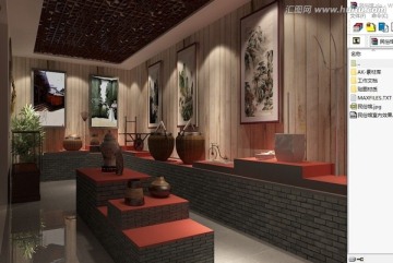 民俗館3d模型效果圖