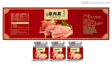豬肉醬瓶裝貼