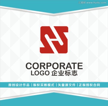 SH字母LOGO設(shè)計(jì)