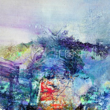 抽象油畫