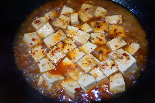 炒家常菜 红烧豆腐