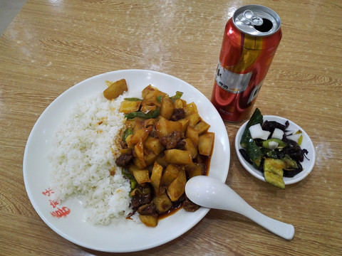 土豆牛肉套餐