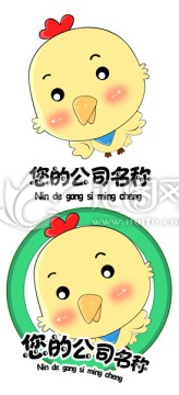 小鳥小雞吉祥物logo