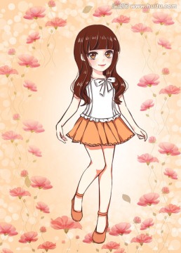花藝美容養(yǎng)顏?zhàn)o(hù)膚女孩圖片素材