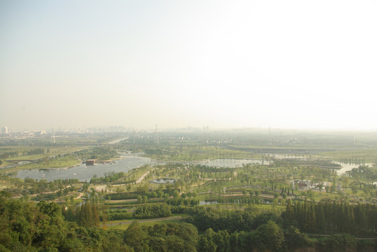 松江辰山植物园鸟瞰