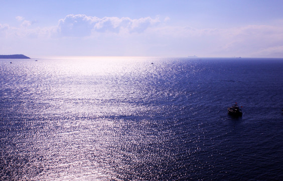 深圳大鹏湾马士湾蓝色的大海海景