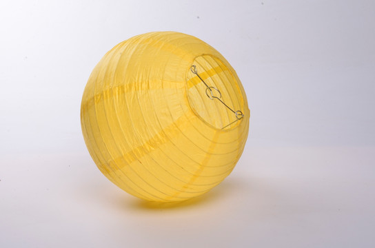 柠檬黄球型纸灯笼